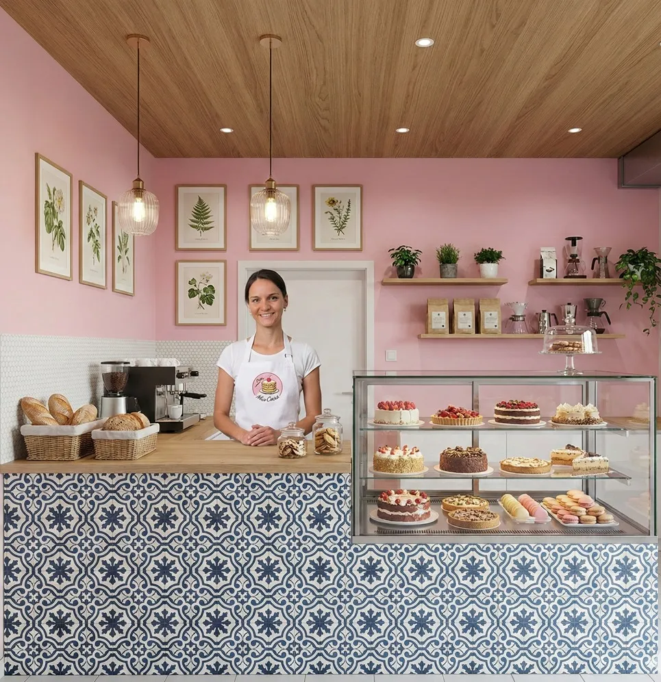 Cukrářka Ivana ve své výrobně Mivcakes Praha